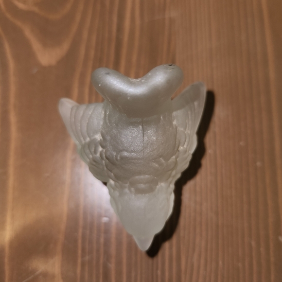 VINTAGE 1979 GOEBEL FROSTED CLEAR GLASS BIRD FIGURINE VINTAGE GLASS PAPERWEIGHT - Picture 8 of 12